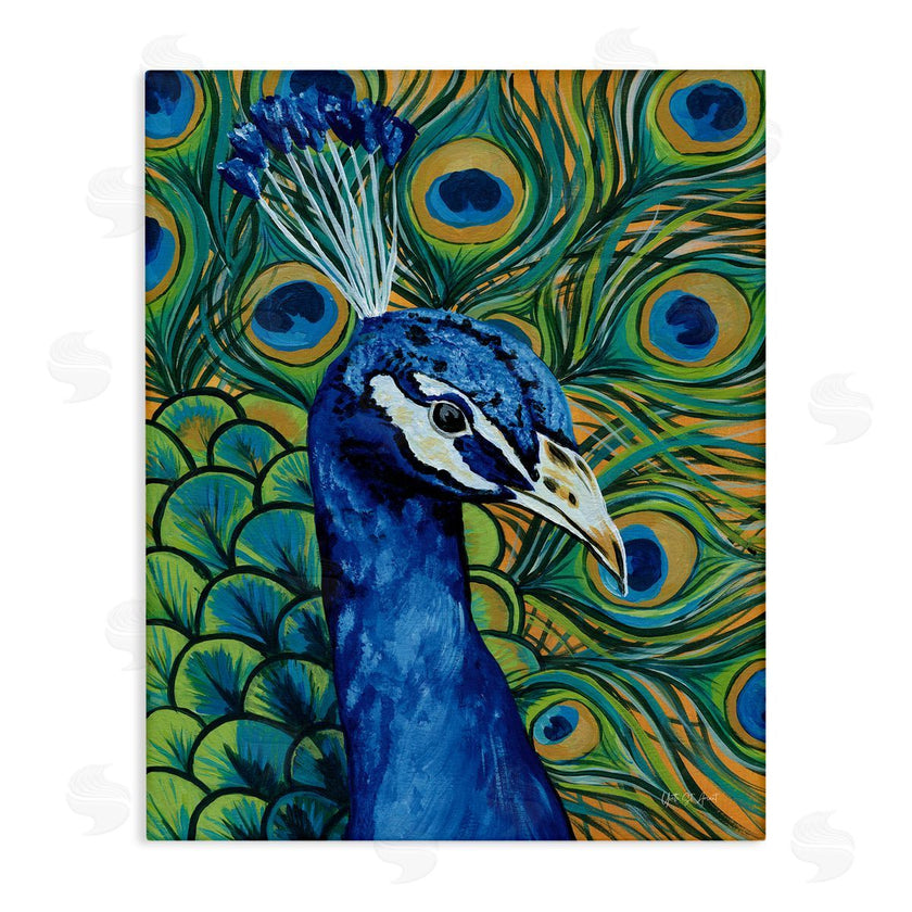 Yvette St. Amant | Bold Peacock Feathers Pattern