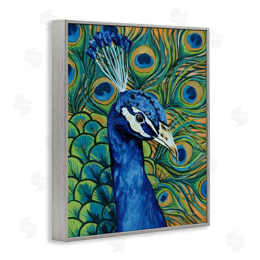 Yvette St. Amant | Bold Peacock Feathers Pattern