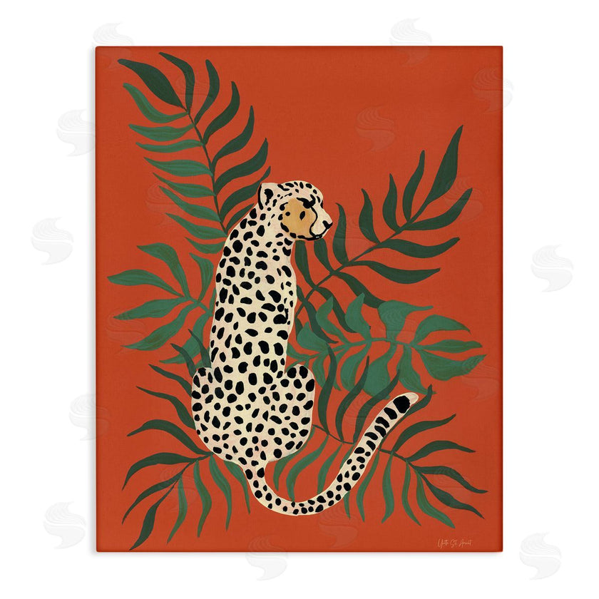 Yvette St. Amant | Leopard and Palm Leaves