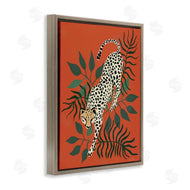 Yvette St. Amant | Stepping Cheetah and Leaves