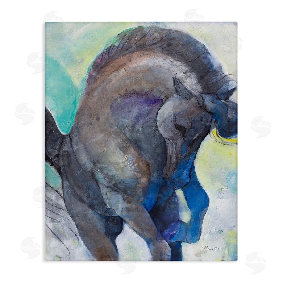 Royal Splendor Stallion Canvas Wall Art, Home Decor by Albena Hristova