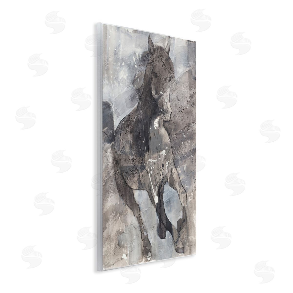 Free Spirit Stallion Wood Plaque Wall Art, Home Decor by Albena Hristova