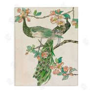 Melissa Wang | Peacock and Cherry Blossoms