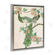 Melissa Wang | Peacock and Cherry Blossoms