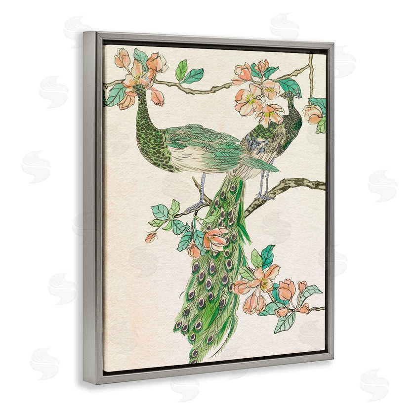 Melissa Wang | Peacock and Cherry Blossoms