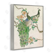 Melissa Wang | Peacock Pair on Branch