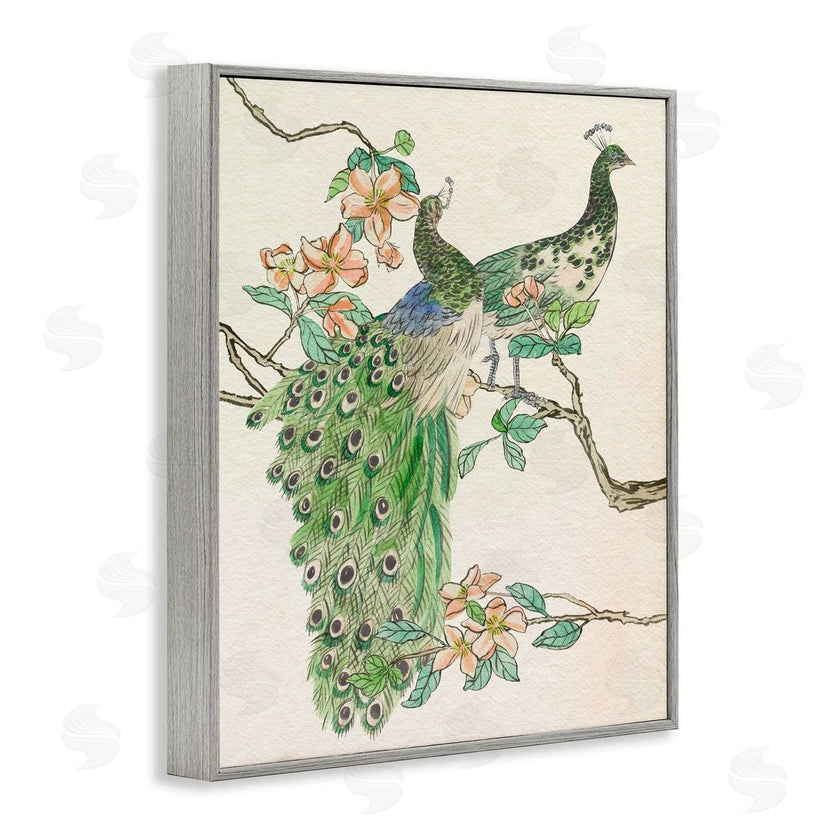 Melissa Wang | Peacock Pair on Branch