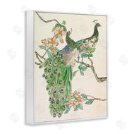 Melissa Wang | Peacock Pair on Branch