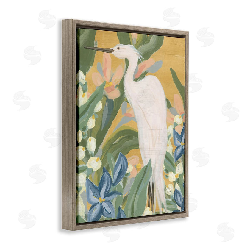 June Erica Vess | Tropical Egret Painting