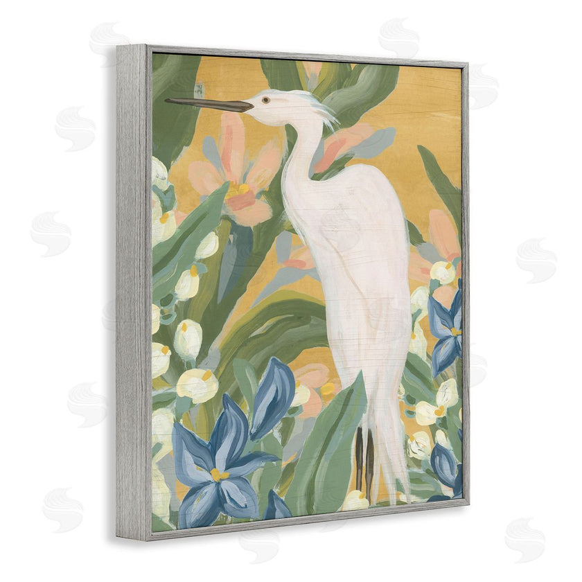 June Erica Vess | Tropical Egret Painting