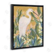 June Erica Vess | Egret and Lake Vegetation