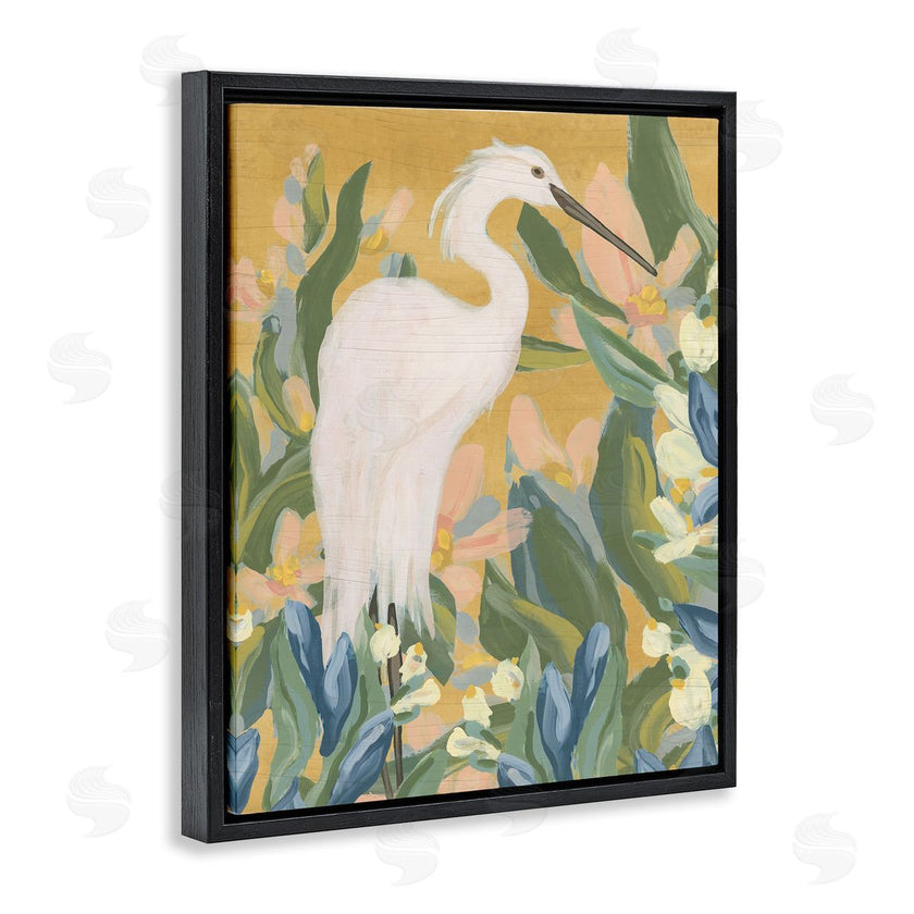 June Erica Vess | Egret and Lake Vegetation