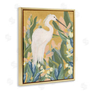 June Erica Vess | Egret and Lake Vegetation