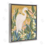 June Erica Vess | Egret and Lake Vegetation