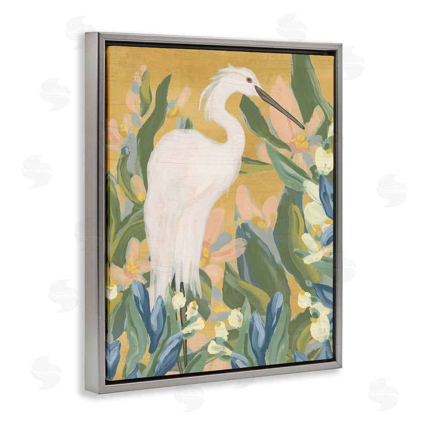 June Erica Vess | Egret and Lake Vegetation