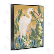 June Erica Vess | Egret and Lake Vegetation