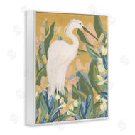 June Erica Vess | Egret and Lake Vegetation