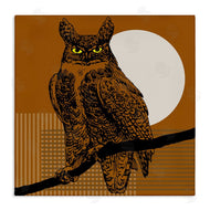 Regina Moore | Horned Owl and Full Moon
