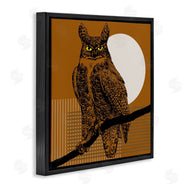 Regina Moore | Horned Owl and Full Moon