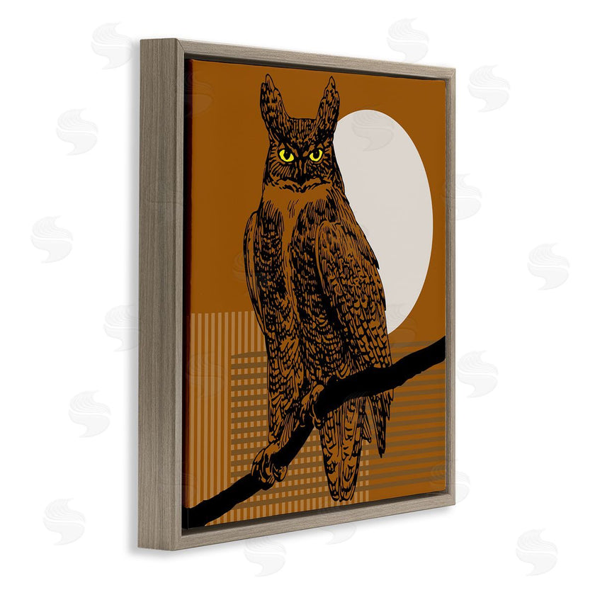 Regina Moore | Horned Owl and Full Moon