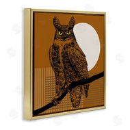 Regina Moore | Horned Owl and Full Moon