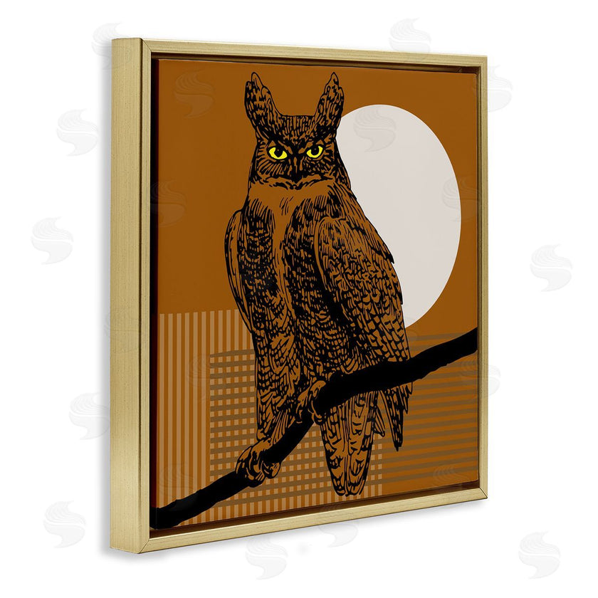Regina Moore | Horned Owl and Full Moon