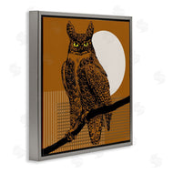 Regina Moore | Horned Owl and Full Moon