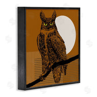 Regina Moore | Horned Owl and Full Moon