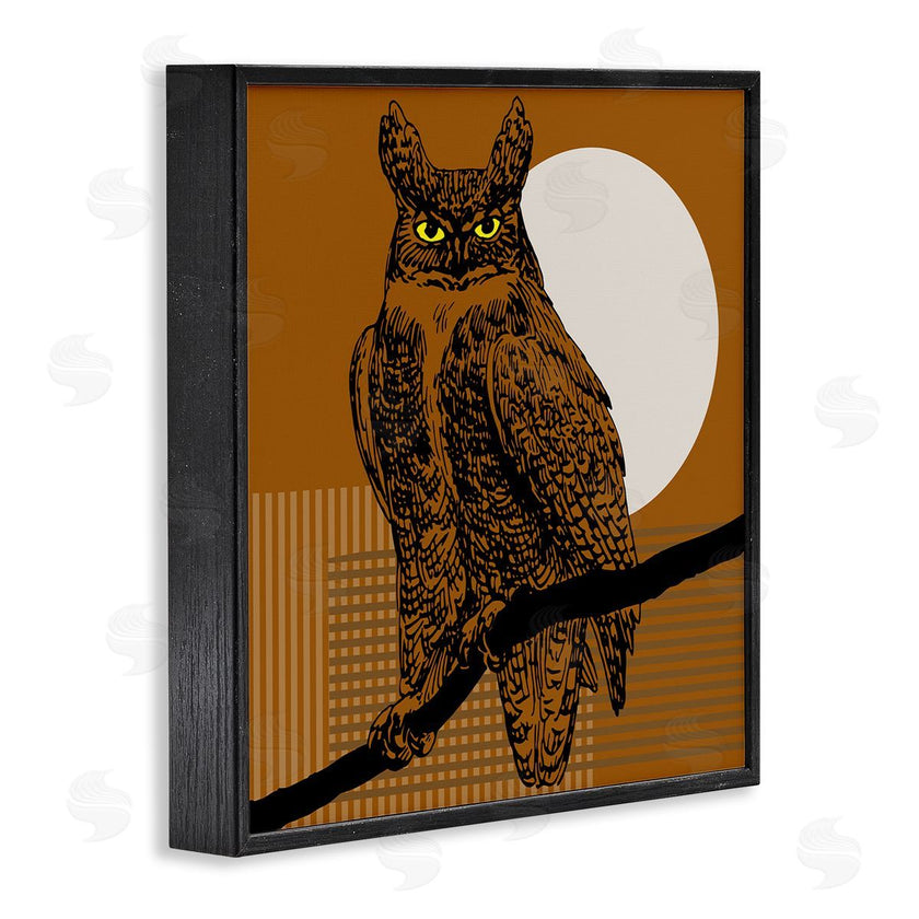 Regina Moore | Horned Owl and Full Moon