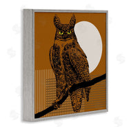 Regina Moore | Horned Owl and Full Moon