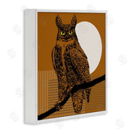 Regina Moore | Horned Owl and Full Moon