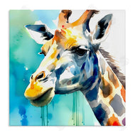 Walker Noble | Giraffe with Blue Splash