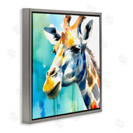 Walker Noble | Giraffe with Blue Splash