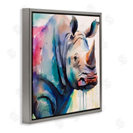 Walker Noble | Paint Drip Rhinoceros