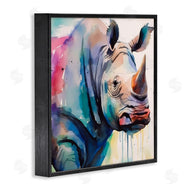 Walker Noble | Paint Drip Rhinoceros