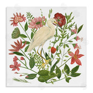 Melissa Wang | Nautical Flowers and Egret