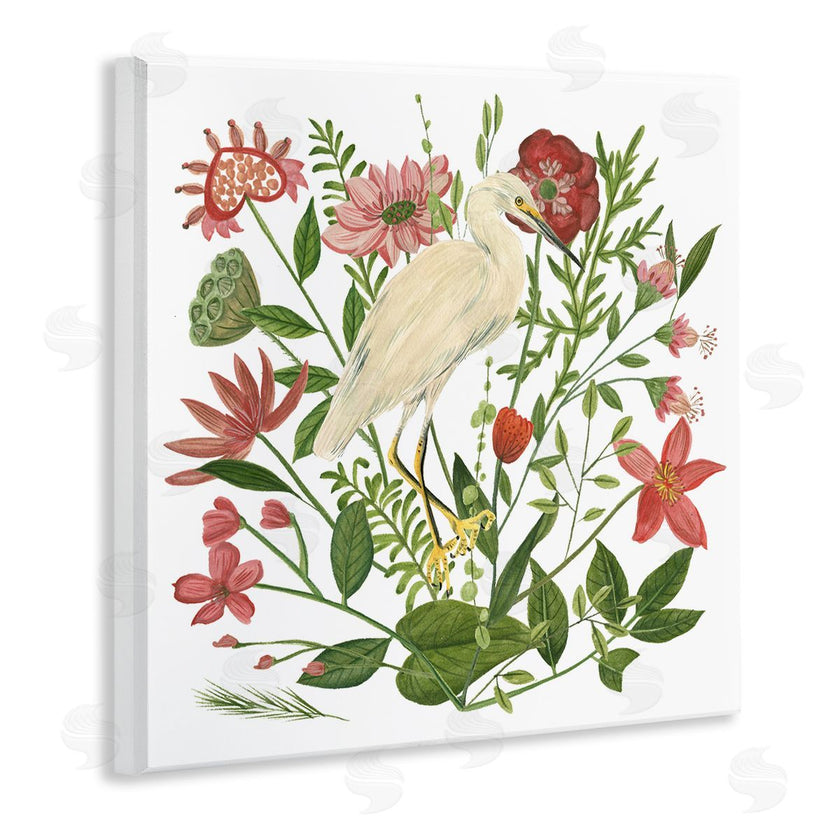 Melissa Wang | Nautical Flowers and Egret