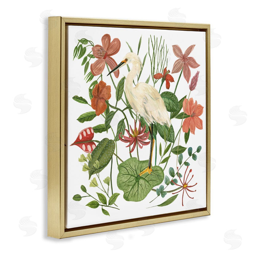 Melissa Wang | Heron with Wild Florals