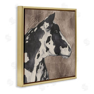 Grace Popp | Rustic Cow Looking Right