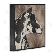 Grace Popp | Rustic Cow Looking Right