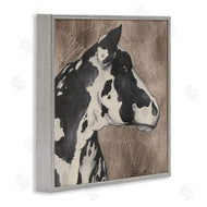 Grace Popp | Rustic Cow Looking Right