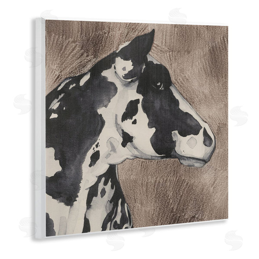 Grace Popp | Rustic Cow Looking Right