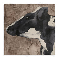 Grace Popp | Rustic Cow Looking Left