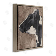 Grace Popp | Rustic Cow Looking Left