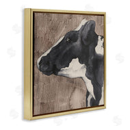 Grace Popp | Rustic Cow Looking Left