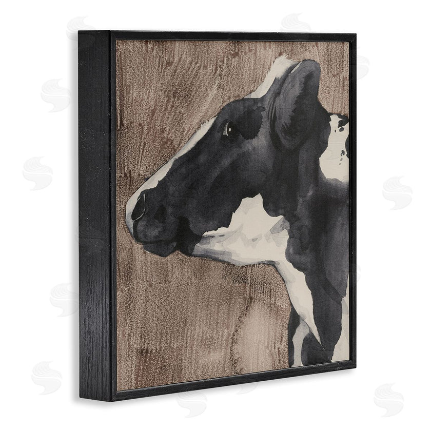 Grace Popp | Rustic Cow Looking Left
