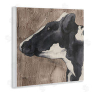Grace Popp | Rustic Cow Looking Left