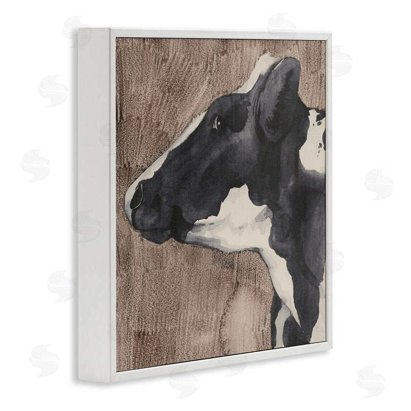 Grace Popp | Rustic Cow Looking Left