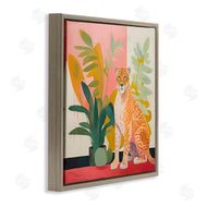 Walker Noble | Leopard Sitting with Plants