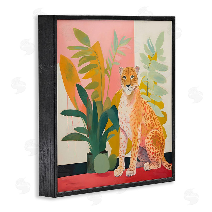 Walker Noble | Leopard Sitting with Plants